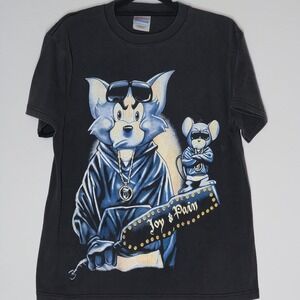 Y2K RARE Tom And Jerry Joy & Pain Graphic Shirt Mens Large We Hustlin